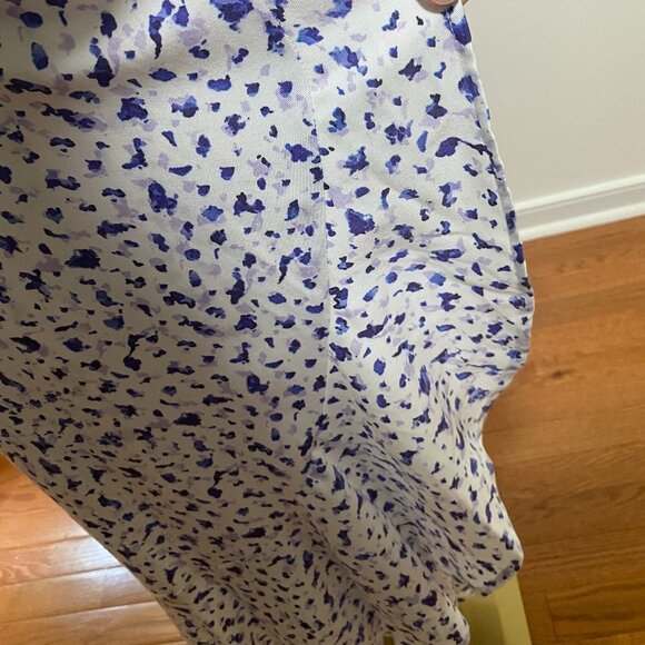 Caralyn MIRAND DROP FLORAL PRINT WITH RUFFLE WRAP MIDI DRESS TIE WAIST EUC SZ M - Picture 6 of 11